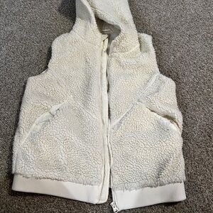 Zyia hooded fuzzy vest